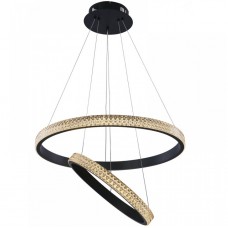 Φωτιστικό Κρεμαστό LED 94W 230V 7500lm 3000Κ Θερμό Φως σε Μαύρο 6032A